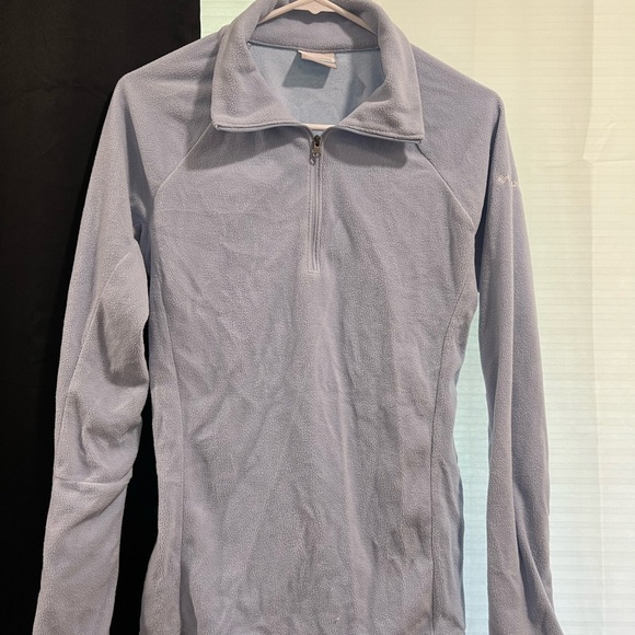 Women’s Columbia 1/4 Light Blue Fleece Pullover Size Small - Picture 1 of 4